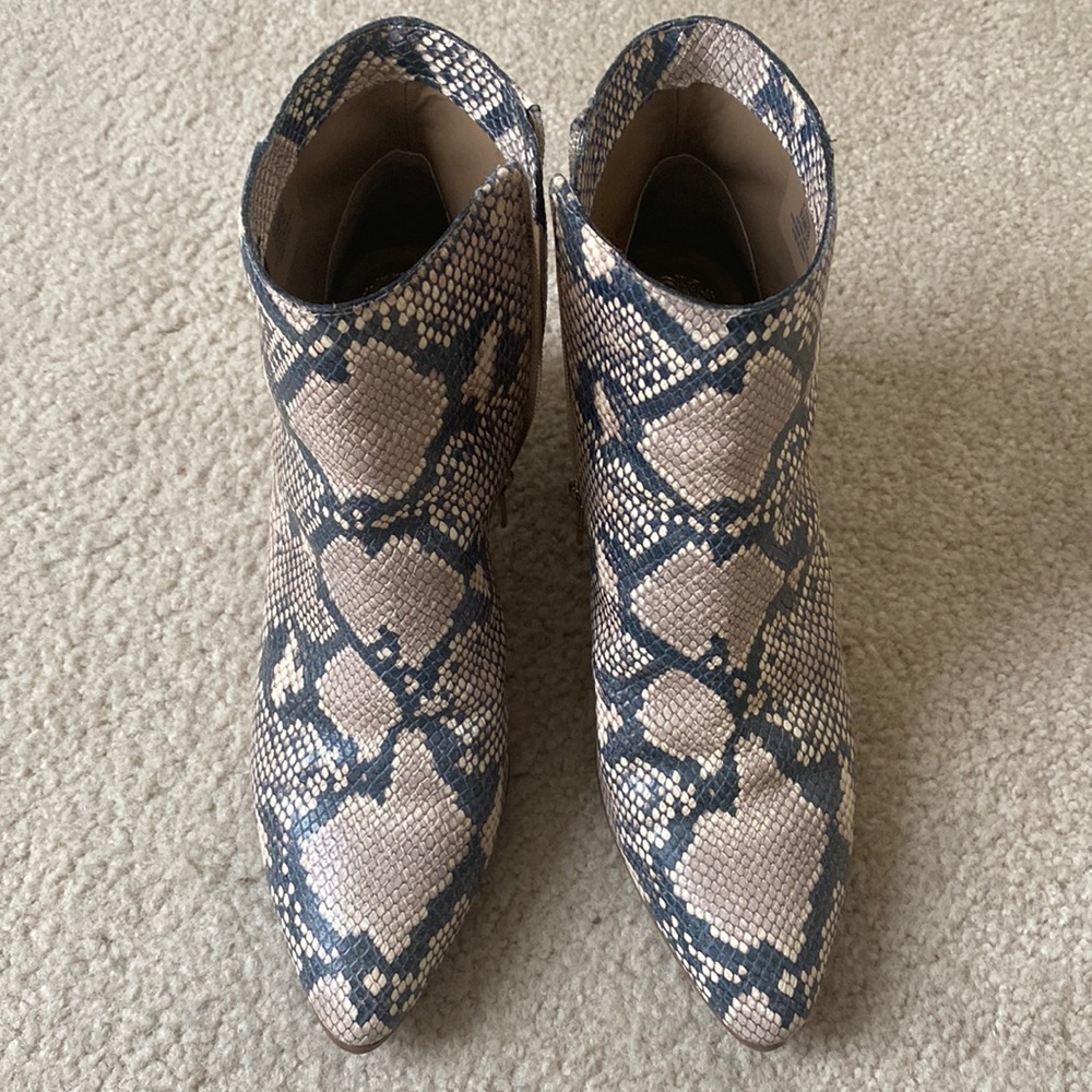 Vince Camuto Snakeskin Ankle Booties